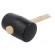Hammer | 380mm | 1.22kg | 90mm | round | rubber | wood | Shore hardness: 90 image 2