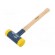 Hammer | 380mm | W: 130mm | 848g | Size: 45mm | round | polyurethane image 1