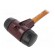 Hammer | 405mm | W: 150mm | 1.55kg | 60mm | round | rubber | wood | SIMPLEX image 2