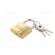 Padlock | hardened shackle | shackle | Equipment: key x3 | Mat: brass image 2