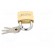 Padlock | hardened shackle | shackle | Equipment: key x3 | Mat: brass image 5