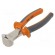 Pliers | end,cutting | anti-slip handles,satin | 160mm image 1