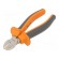 Pliers | end,cutting | anti-slip handles,satin | 160mm image 1