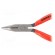 Pliers | cutting,half-rounded nose,universal | plastic handle фото 3