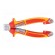 Pliers | insulated,curved,telephone | 205mm | Cut: with side face фото 2