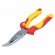 Pliers | insulated,half-rounded nose,universal | steel | 200mm image 1
