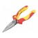 Pliers | insulated,straight,half-rounded nose | steel | 160mm image 1