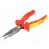 Pliers | insulated,straight,half-rounded nose,elongated | 170mm image 1