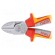 Pliers | side,cutting,insulated | 160mm | Cut: with side face image 3