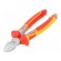 Pliers | side,cutting,insulated | 180mm | Cut: with side face image 1