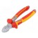 Pliers | side,cutting,insulated | 190mm | Cut: with side face image 1