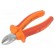Pliers | side,cutting,insulated | carbon steel | 140mm | 461/1VDEBI image 1