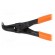 Pliers | for circlip | external | 3÷10mm | Pliers len: 125mm | angular image 4