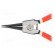 Pliers | for circlip | external | Pliers len: 180mm | straight image 3