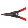 Pliers | for circlip | external | Pliers len: 200mm | straight,flat image 3