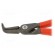 Pliers | for circlip | internal | 19÷60mm | Pliers len: 165mm | angular image 3