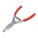 Pliers | for circlip without holes | 60÷160mm | Pliers len: 190mm image 1