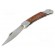 Knife | Tool length: 162mm | Blade length: 70mm | polished grip image 1