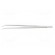 Tweezers | 150mm | Blades: curved | Blade tip shape: flat фото 3