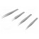 Kit: tweezers | for precision works | Blade tip shape: sharp | 4pcs. image 1