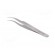 Tweezers | 100mm | for precision works | Blades: curved,narrowed image 4