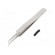 Tweezers | 110mm | for precision works | Blades: curved,narrowed image 1