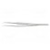 Tweezers | 115mm | for precision works | Blades: curved,narrowed image 3