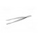 Tweezers | 120mm | SMD | Blades: wide | Blade tip shape: hook image 2