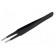Tweezers | Blade tip shape: flat | Tweezers len: 125mm | ESD paveikslėlis 1