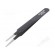 Tweezers | Blade tip shape: rounded | Tweezers len: 120mm | ESD image 1