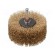 Brush | 80mm | wood | Mounting: rod 8mm | wire | Plating: brass | W: 35mm фото 1