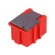 Bin | ESD | 16x12x15mm | ABS,copolymer styrene | red,transparent image 1