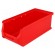 Container: workshop | red | plastic | H: 75mm | W: 102mm | D: 215mm paveikslėlis 1