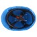 Protective helmet | vented | Size: 53÷62mm | blue | HDPE | G3000 | 310g фото 2