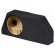 Car loudspeaker enclosure | MDF | black melange | textil | 15l | 250mm image 1