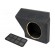 Car loudspeaker enclosure | MDF | black melange | textil | 250mm paveikslėlis 1