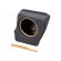 Car loudspeaker enclosure | MDF | black melange | textil | 250mm paveikslėlis 1