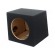 Car loudspeaker enclosure | MDF | black | textil | 250mm | Øhole: 232mm image 1