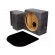 Car loudspeaker enclosure | MDF | gray melange | textil | 14l | 250mm image 1