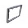 Radio mounting frame | Opel | 2 DIN | silver image 4