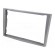 Radio mounting frame | Opel | 2 DIN | silver image 1