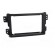 Radio mounting frame | Opel,Suzuki | 2 DIN | black image 9
