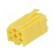 Connector housing | plug | Mini ISO | PIN: 6 | yellow image 1