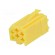 Connector housing | plug | Mini ISO | PIN: 6 | yellow image 2
