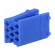 Connector housing | plug | Mini ISO | PIN: 8 | blue | Works with: 331444 image 1