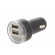 USB power supply | USB A socket x2 | Sup.volt: 12÷24VDC | 5V/2.1A фото 2