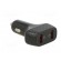 USB power supply | USB A socket x2 | Sup.volt: 12÷24VDC | black фото 8