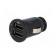 USB power supply | USB A socket x2 | Sup.volt: 12VDC | black image 2