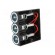 Car lighter socket adapter | car lighter socket x3 | 16A | black paveikslėlis 3