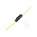 Fuse holder | automotive fuses | 19mm | 1.5mm2 | 12A | yellow image 1